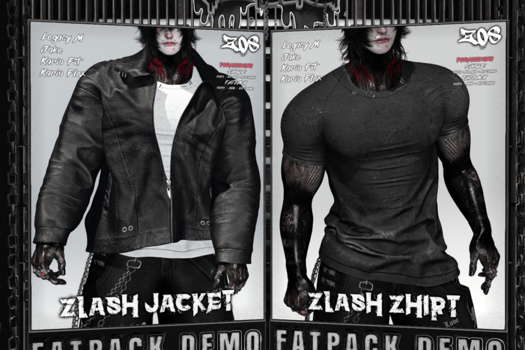 Zlash Jacket &amp; Shirt - Jake/Kario Fit+Flex/Legacy, L$800