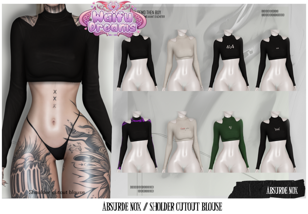 Sholder Cutout Blouse - Ayla/Legacy/MaitreyaX/Reborn