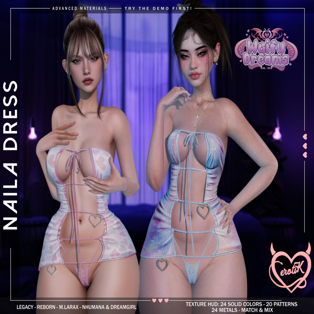 Naila Dress - Legacy/Maitreya/Nhumana/Reborn