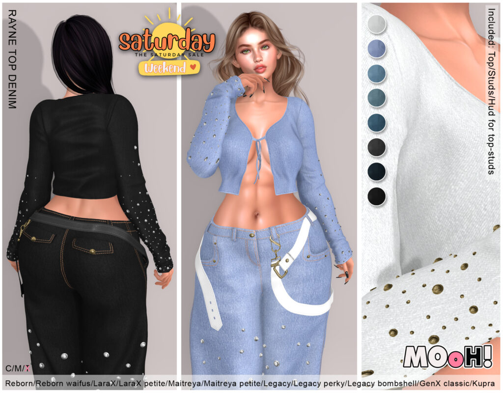 Rayne Denim Top - GenX Classic/Inithium/Legacy/Maitreya/Reborn/+mods