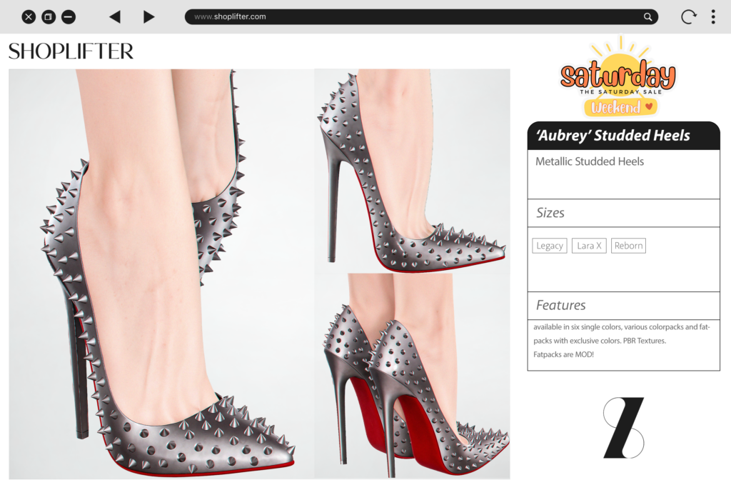 Aubery Studded Heels - Legacy/MaitreyaX/Reborn
