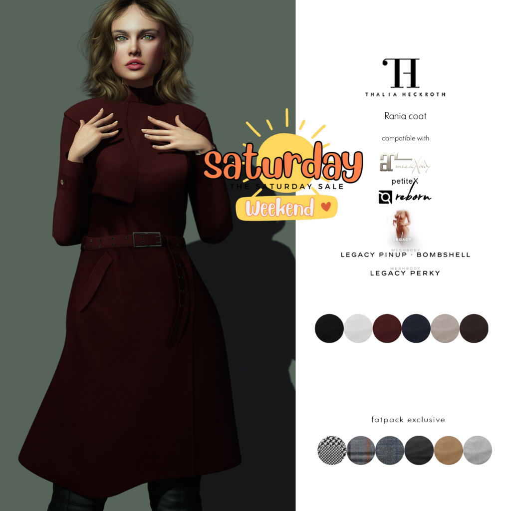 Rania Coat - Legacy/Maitreya/Reborn/+mods