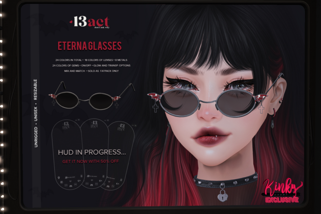 Eterna Glasses, L$225