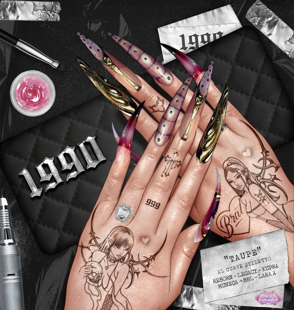 Taupe Nails - Inithium/Legacy/MaitreyaX/Reborn/Yentements