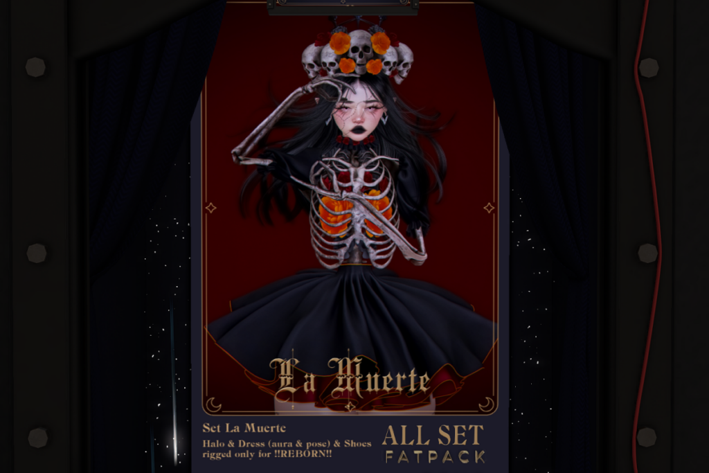 La Muerte Set - Reborn, L$250-L$450 each/L$500-L$1950 each FP/L$2700 MP