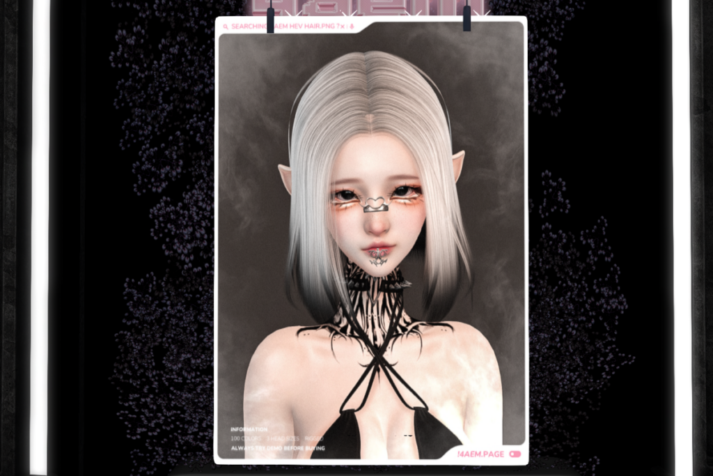 Hev Hair, L$199 each/L$399 FP