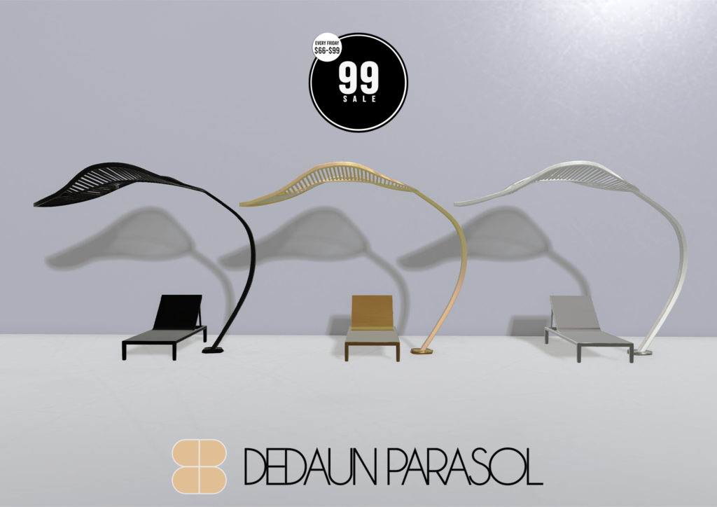 Dedaun Parasol	&lt;a href=&quot;http://maps.secondlife.com/secondlife/Spellbound%20Manor/152/129/1989&quot; target=&quot;_blank&quot;&gt;Teleport&lt;/a&gt;