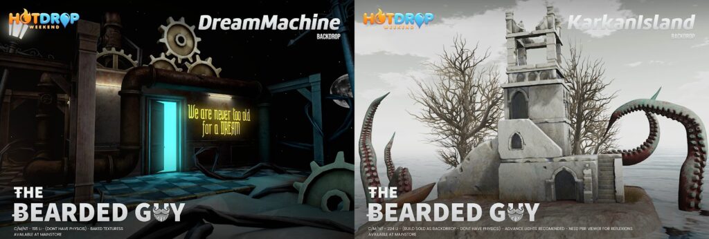 Dream Machine &amp; Kraken Island Backdorps