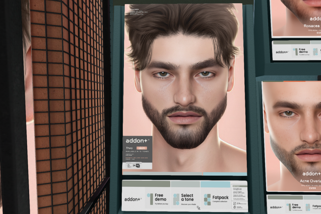 Theo Skin - EvoX, L$590 each/L$1890 FP