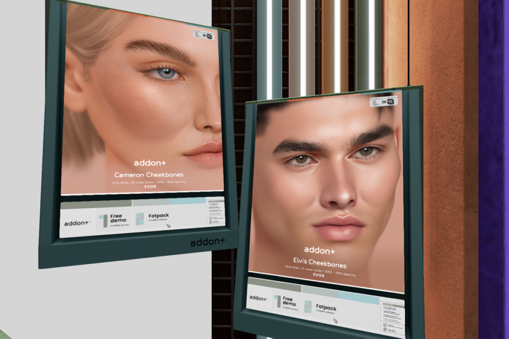 Cameron Cheekbones - EvoX, L$300 | Elvis Cheekbones - EvoX, L$300