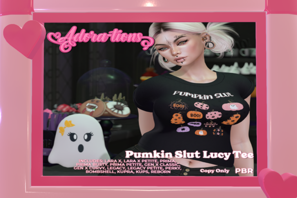 Pumpkin Slut Lucy Tee&#039;s - See AD for Fits, L$185