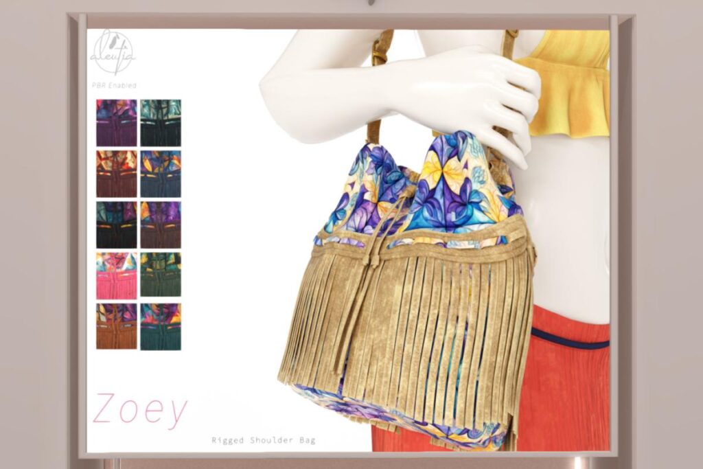Zoey Shoulder Bag - Legacy/MaitreyaX/Reborn/+mods, L$288 each/L$1188 FP