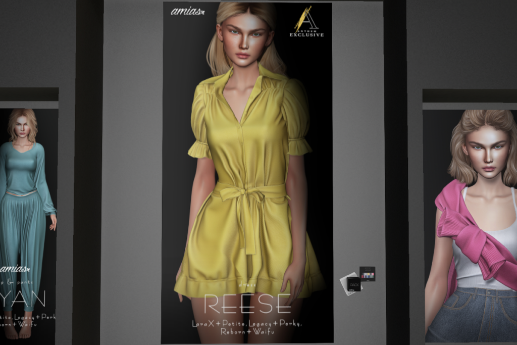 Reese Dress - Legacy/MaitreyaX/Reborn/+mods, L$175 each/L$1250 FP