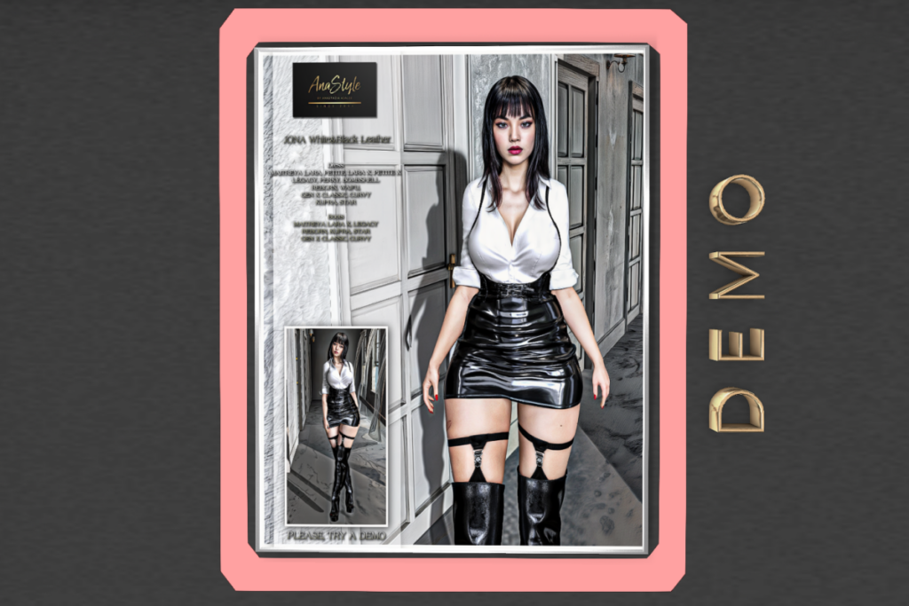 Jona Leather Outfit - GenX/Inithium/Legacy/Maitreya/Reborn/Star/+mods, L$150-L$199 each/L$1120 FP
