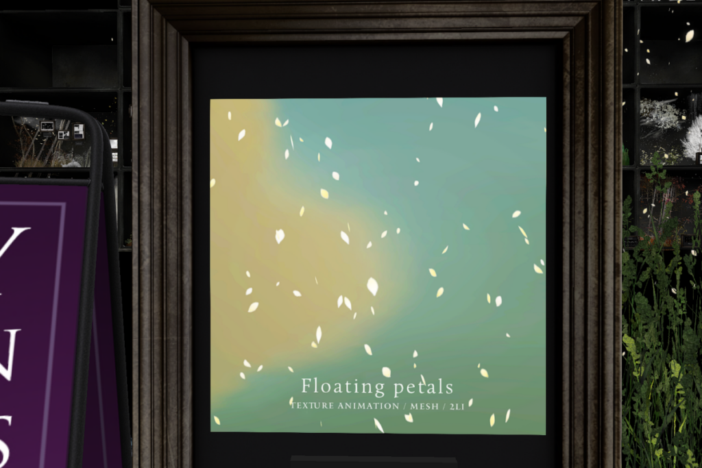 Floating Petals	&lt;a href=&quot;http://maps.secondlife.com/secondlife/Rigi/41/98/3799&quot; target=&quot;_blank&quot;&gt;Teleport&lt;/a&gt;