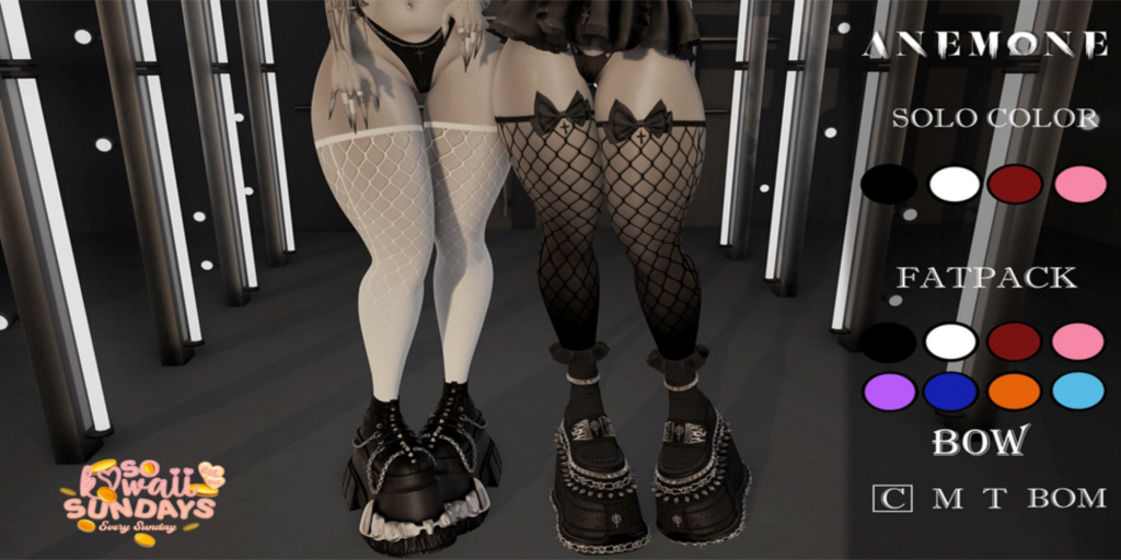 Iki Stockings - BOM	&lt;a href=&quot;http://maps.secondlife.com/secondlife/Red/153/129/3219&quot; target=&quot;_blank&quot;&gt;Teleport&lt;/a&gt;