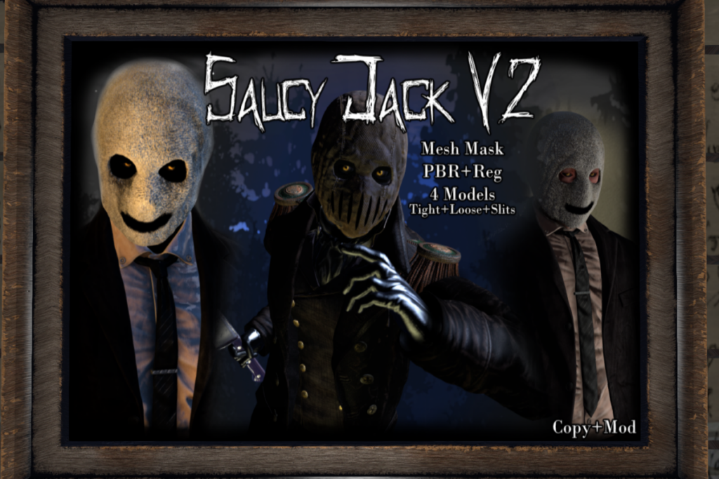 Saucy Jack v2 Masks, L$299