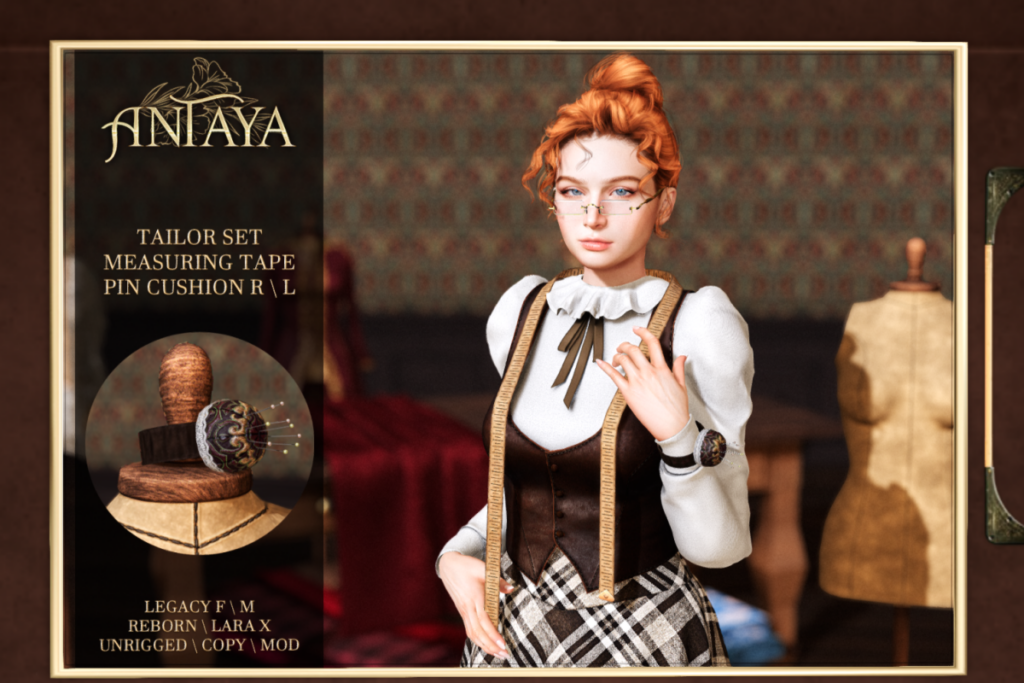 Tailor Set Measuring Tape &amp; Pin Cushion, L$250