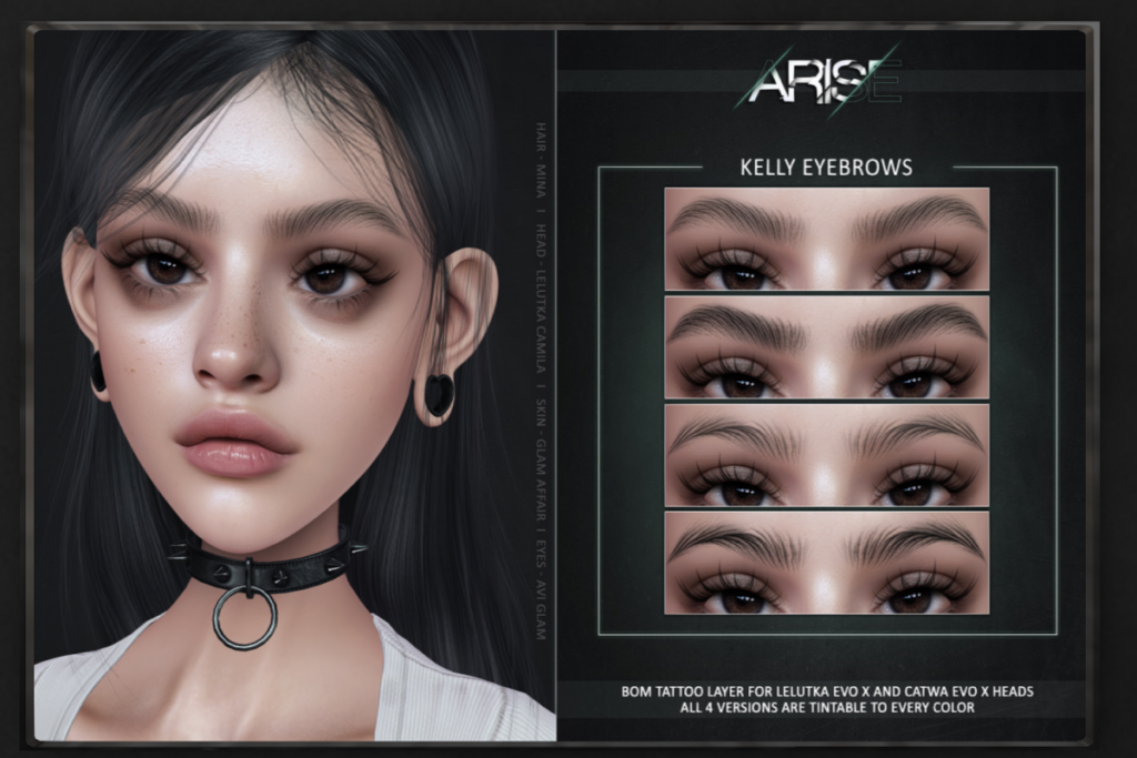 Kelly Eyebrows - CatwaX/EvoX, L$239