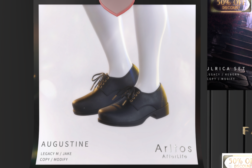 Augustine Shoes - Jake/Legacy, L$199 each/L$599 FP