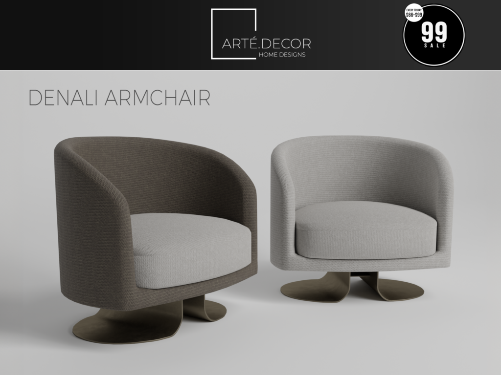 Denali Armchair	&lt;a href=&quot;http://maps.secondlife.com/secondlife/LBD%20Estates/154/47/21&quot; target=&quot;_blank&quot;&gt;Teleport&lt;/a&gt;