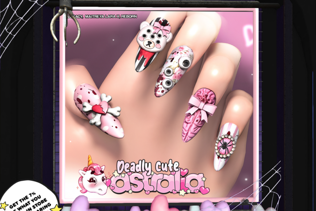 Deadly Cute Nails - Legacy/Maitreya/Reborn, L$299