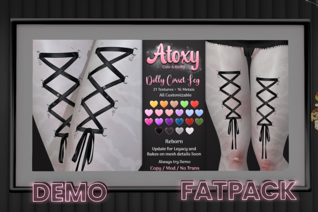Dolly Corset Leg - Reborn, L$250