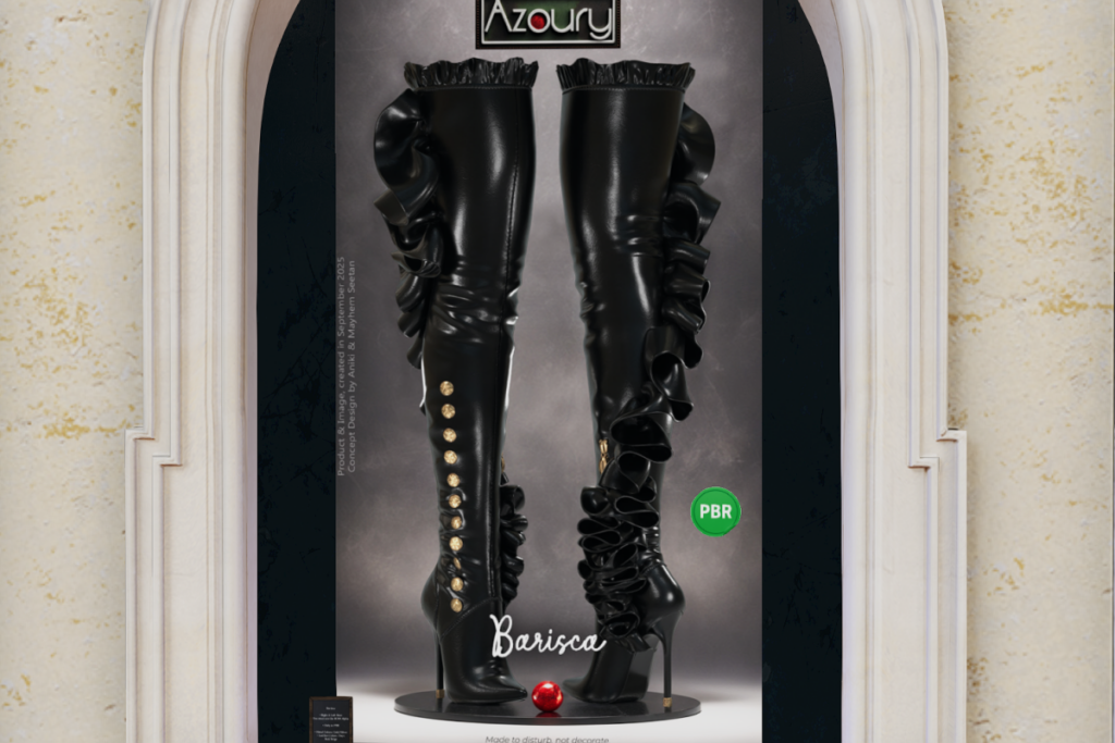 Barisca Boots - Legacy/Maitreya/Nhumana/Reborn/+mods, L$549
