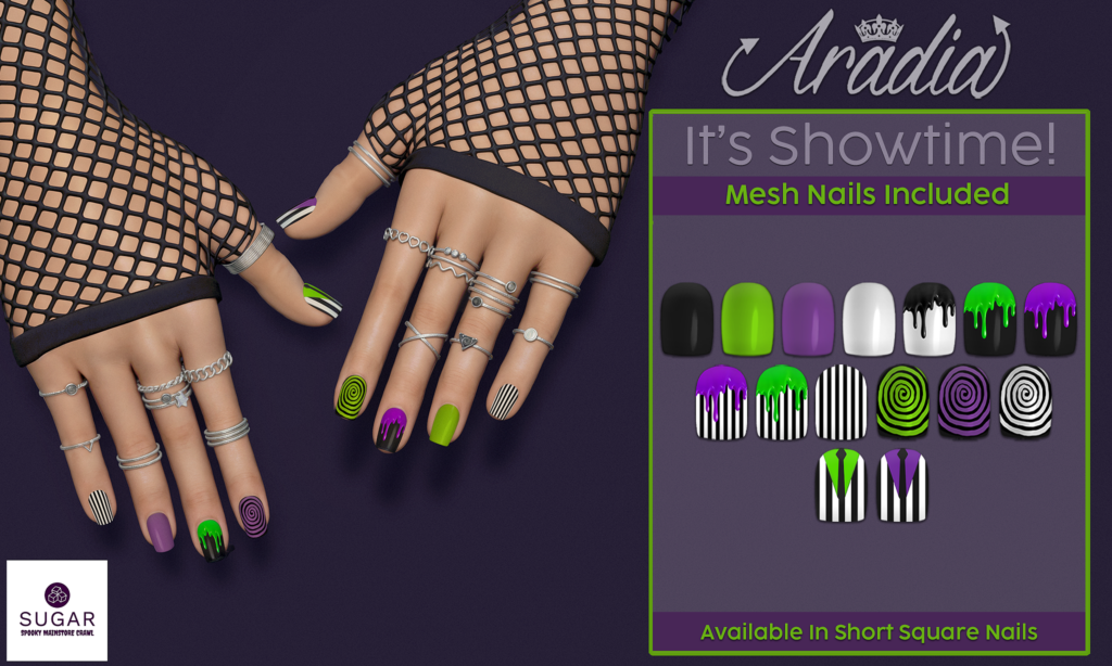 It&#039;s Showtime Nails - No fits listed, L$149	&lt;a href=&quot;http://maps.secondlife.com/secondlife/Lorena%20Blue/161/20/2392&quot; target=&quot;_blank&quot;&gt;Teleport&lt;/a&gt;