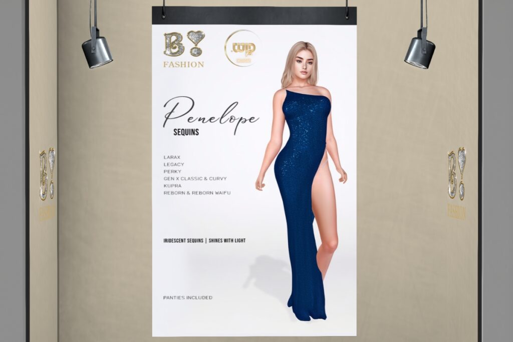 Penelope Sequins Dress - GenX/Inithium/Legacy/MaitreyaX/Reborn/+mods, L$350 each/L$790 FP