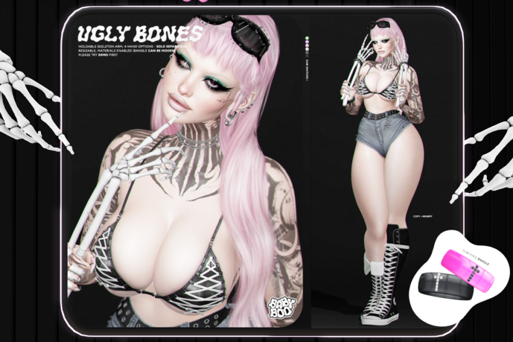 Ugly Bones Holdable, L$200 each