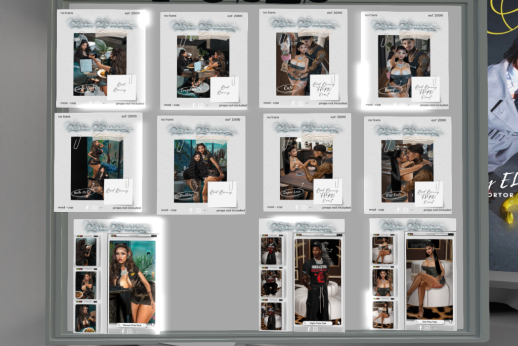 Poses, L350 each