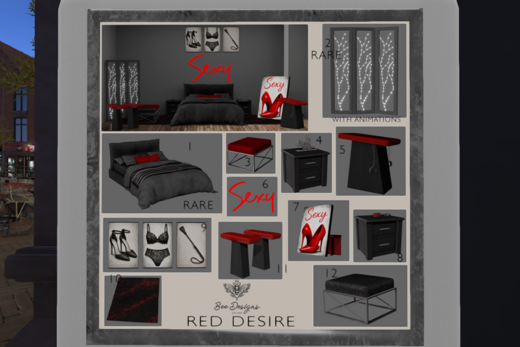 Red Desire, L$59 per play/L$2000 FP