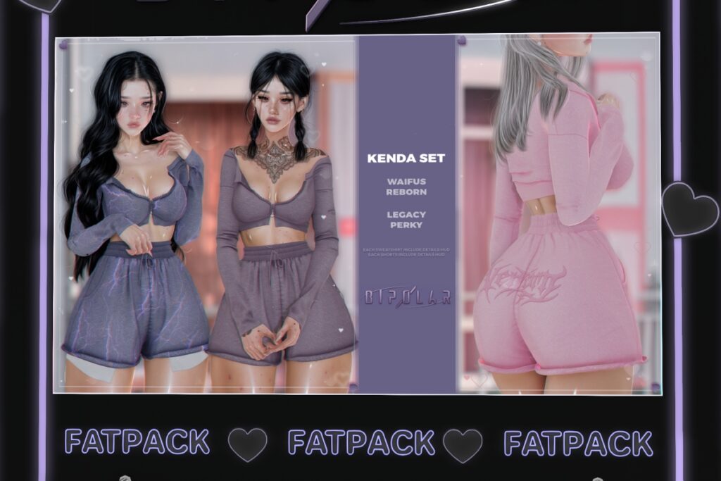 Kenda Set - Legacy/Reborn/+mods, L$245 each/L$799-L$1199 each FP