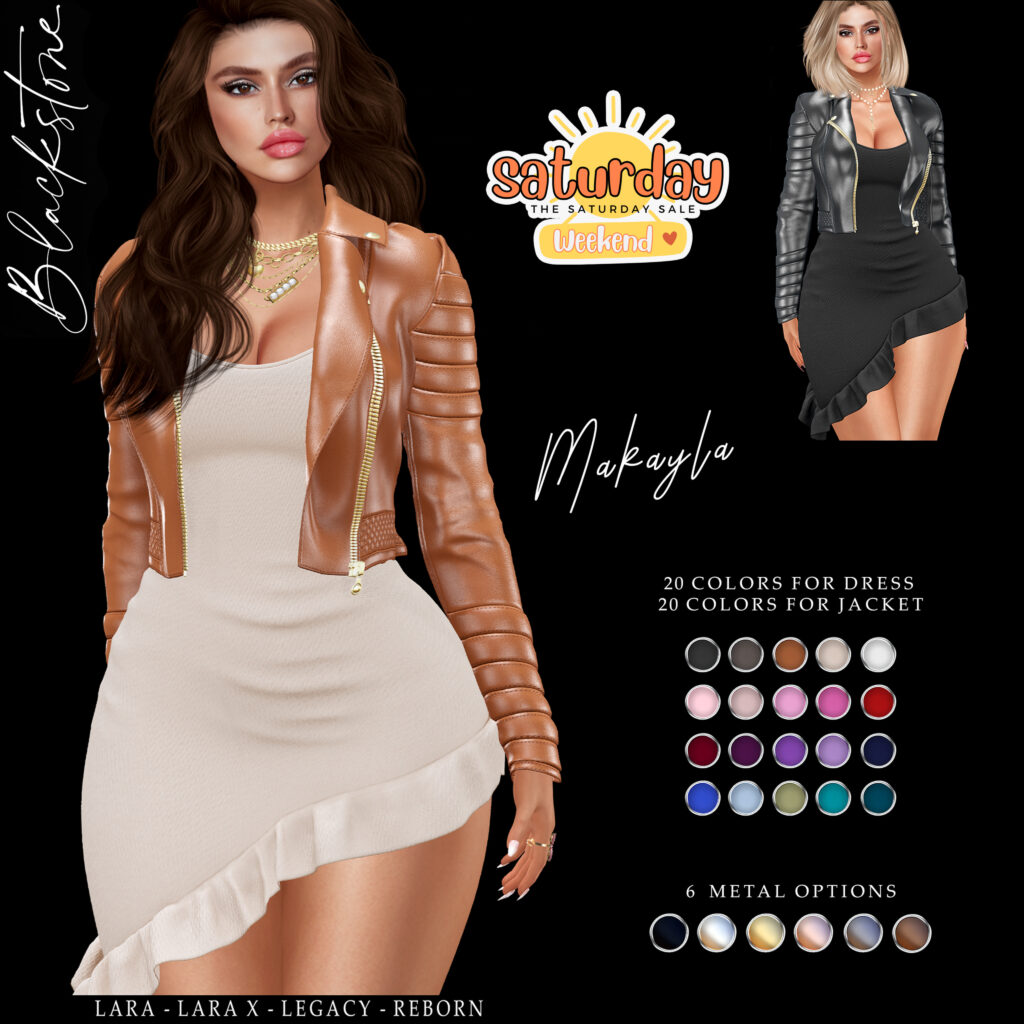Makayla Dress &amp; Jacket - Legacy/Maitreya/Reborn/+mods	&lt;a href=&quot;http://maps.secondlife.com/secondlife/Fine/128/98/22&quot; target=&quot;_blank&quot;&gt;Teleport&lt;/a&gt;