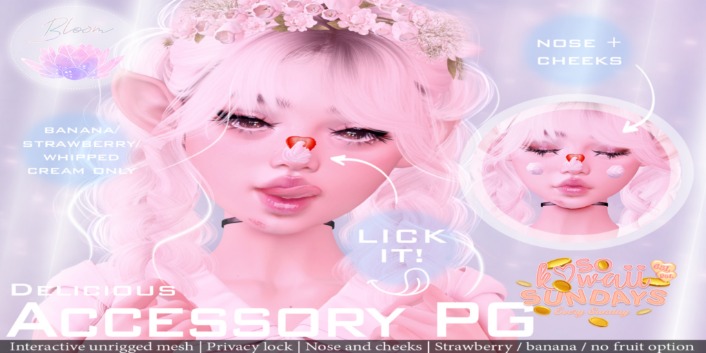 Delicious Accessory	&lt;a href=&quot;https://maps.secondlife.com/secondlife/Optimal/179/17/1601&quot; target=&quot;_blank&quot;&gt;Teleport&lt;/a&gt;