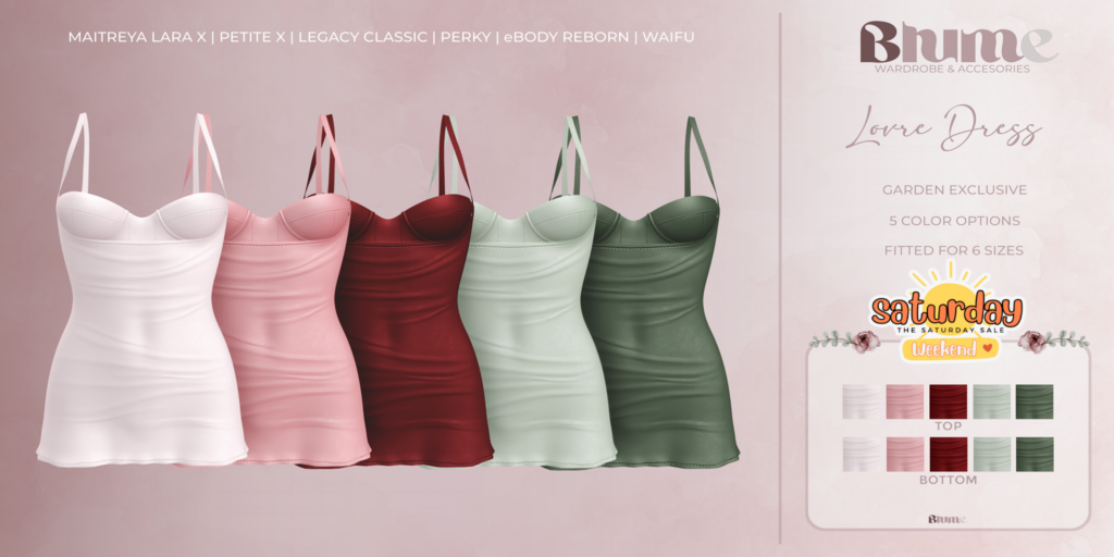 Lovre Dress - Legacy/MaitreyaX/Reborn/+mods	&lt;a href=&quot;http://maps.secondlife.com/secondlife/Bruschetta/140/41/1301&quot; target=&quot;_blank&quot;&gt;Teleport&lt;/a&gt;