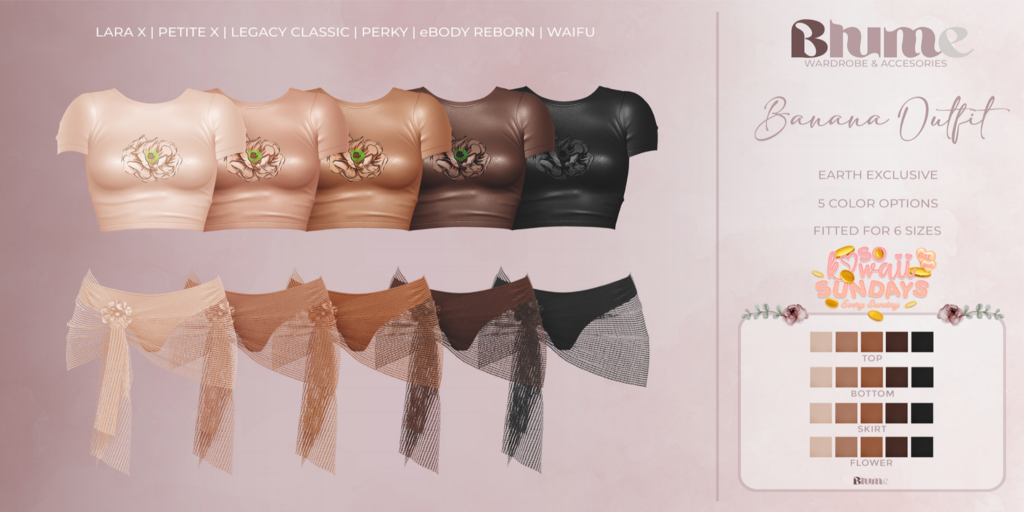 Banana Outfit - Legacy/MaitreyaX/Reborn/+mods	&lt;a href=&quot;http://maps.secondlife.com/secondlife/Bruschetta/149/46/1301&quot; target=&quot;_blank&quot;&gt;Teleport&lt;/a&gt;