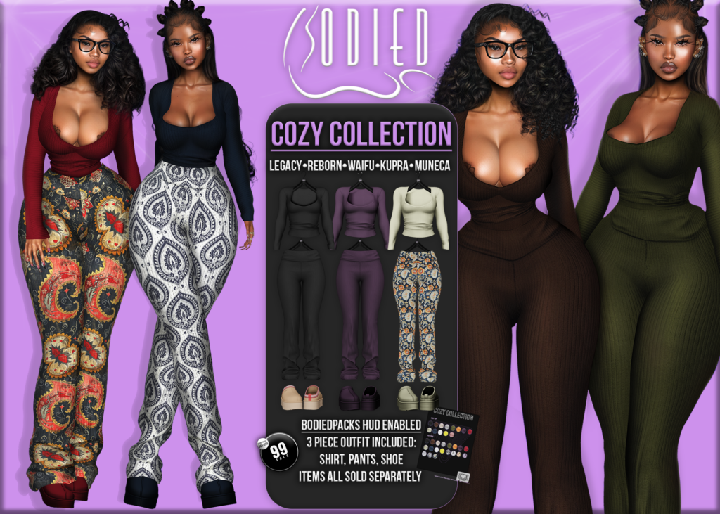 Cozy Collection - Inithium/Legacy/Reborn/Yentements/+mods	&lt;a href=&quot;http://maps.secondlife.com/secondlife/Flora/201/153/45&quot; target=&quot;_blank&quot;&gt;Teleport&lt;/a&gt;