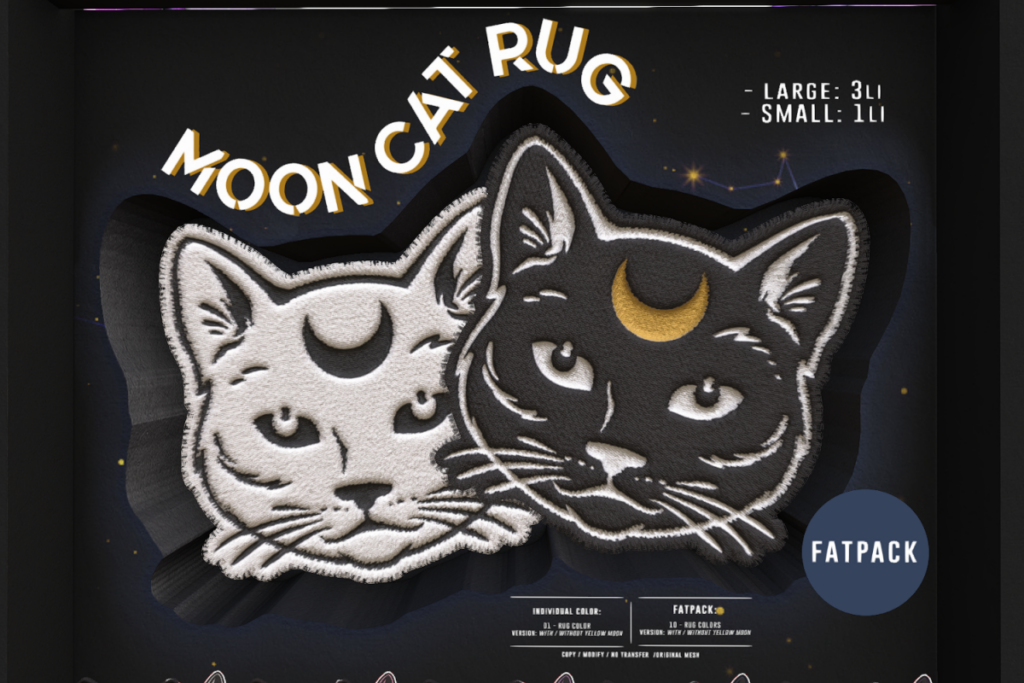 Mooncat Rug, L$149 each/L$399 FP