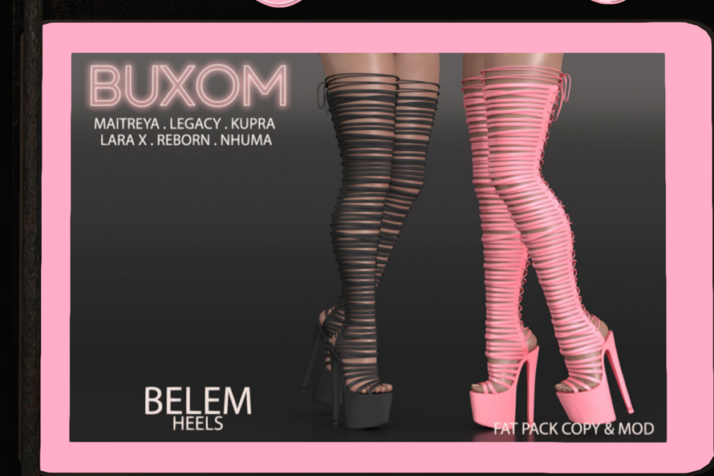 Belem Heels - Inithium/Legacy/Maitreya/Nhumana/Reborn/+mods, L$399