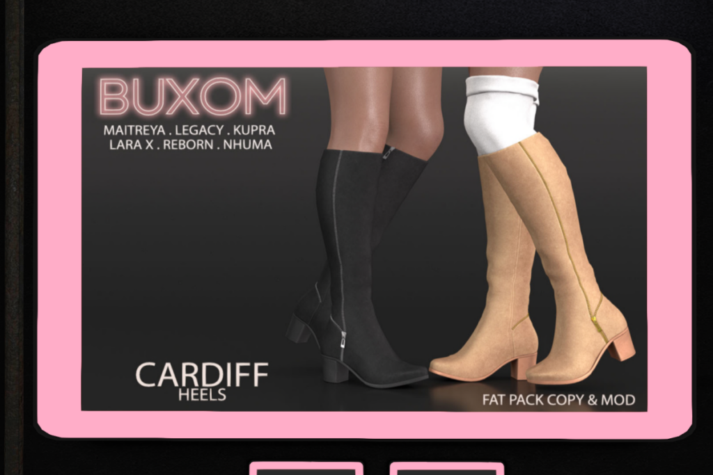Cardiff Heels - Inithium/Legacy/Maitreya/Nhumana/Reborn/+mods, L$399