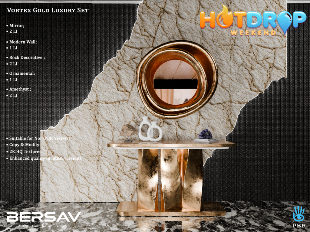 Vortex Gold Luxury Furniture Set