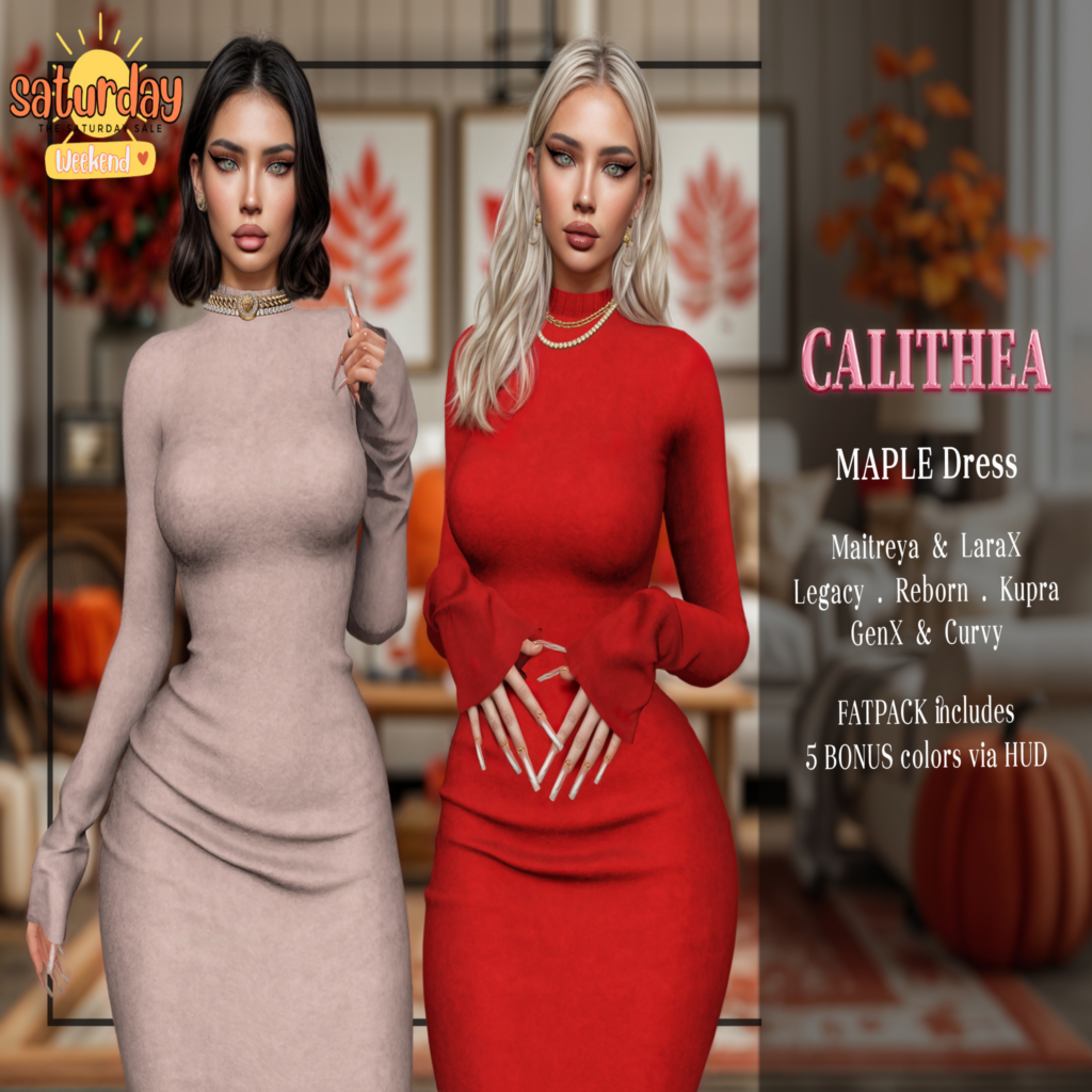 Maple Dress - GenX/Inithium/Legacy/Maitreya/Reborn/+mods	&lt;a href=&quot;http://maps.secondlife.com/secondlife/Willows/194/97/401&quot; target=&quot;_blank&quot;&gt;Teleport&lt;/a&gt;