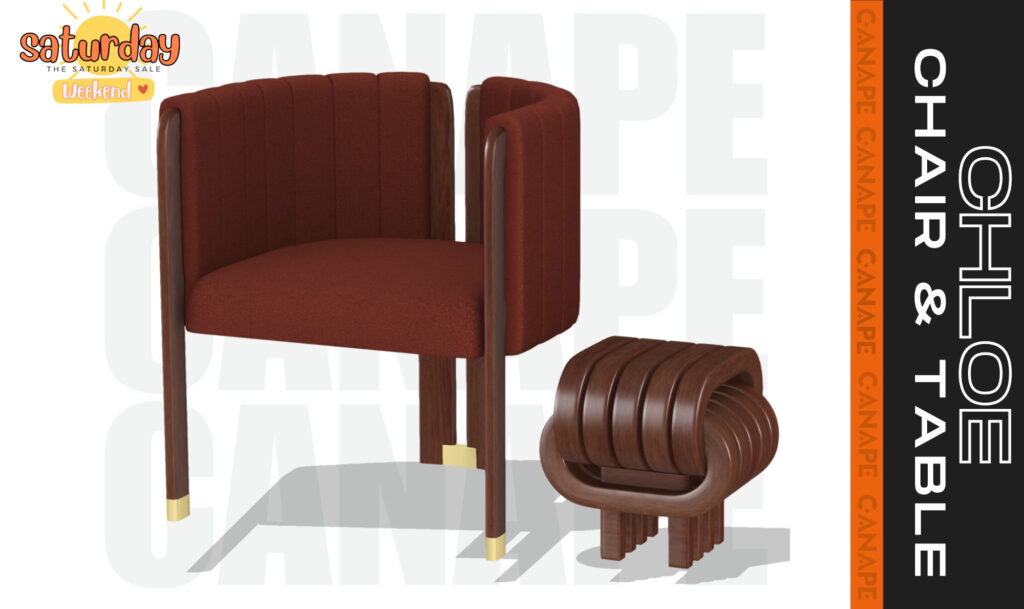 Chloe Chair &amp; Table	&lt;a href=&quot;https://maps.secondlife.com/secondlife/Canape/132/129/25&quot; target=&quot;_blank&quot;&gt;Teleport&lt;/a&gt;