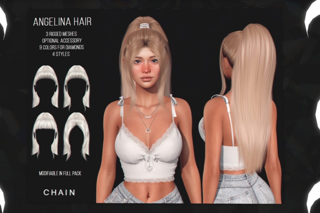 Angelina Hairstyle, L$300 each/L$900 FP
