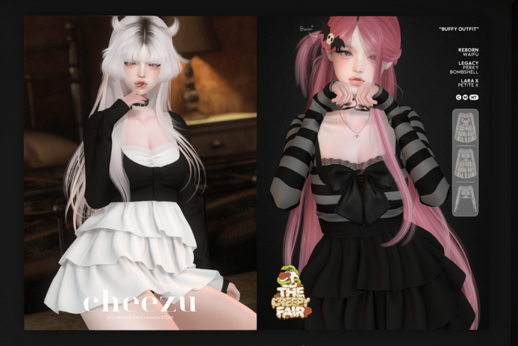 Buffy Outfit - Legacy/MaitreyaX/Reborn/+mods, L$549 each Size/L$1299 FP