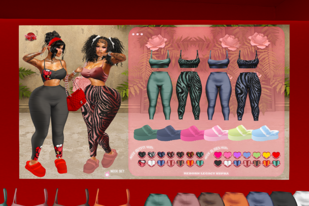 Neek Top, Pants, &amp; Slides - Inithium/Legacy/Reborn, L$300 each/L$1000 FP/L$3500 MP