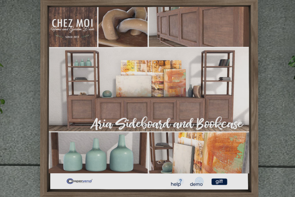 Asia Sideboard &amp; Bookcase, L$320
