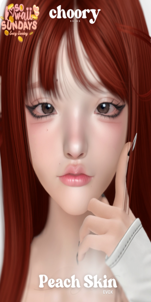 Peach Skin - EvoX	&lt;a href=&quot;http://maps.secondlife.com/secondlife/Viktel%20Aria/209/176/21&quot; target=&quot;_blank&quot;&gt;Teleport&lt;/a&gt;